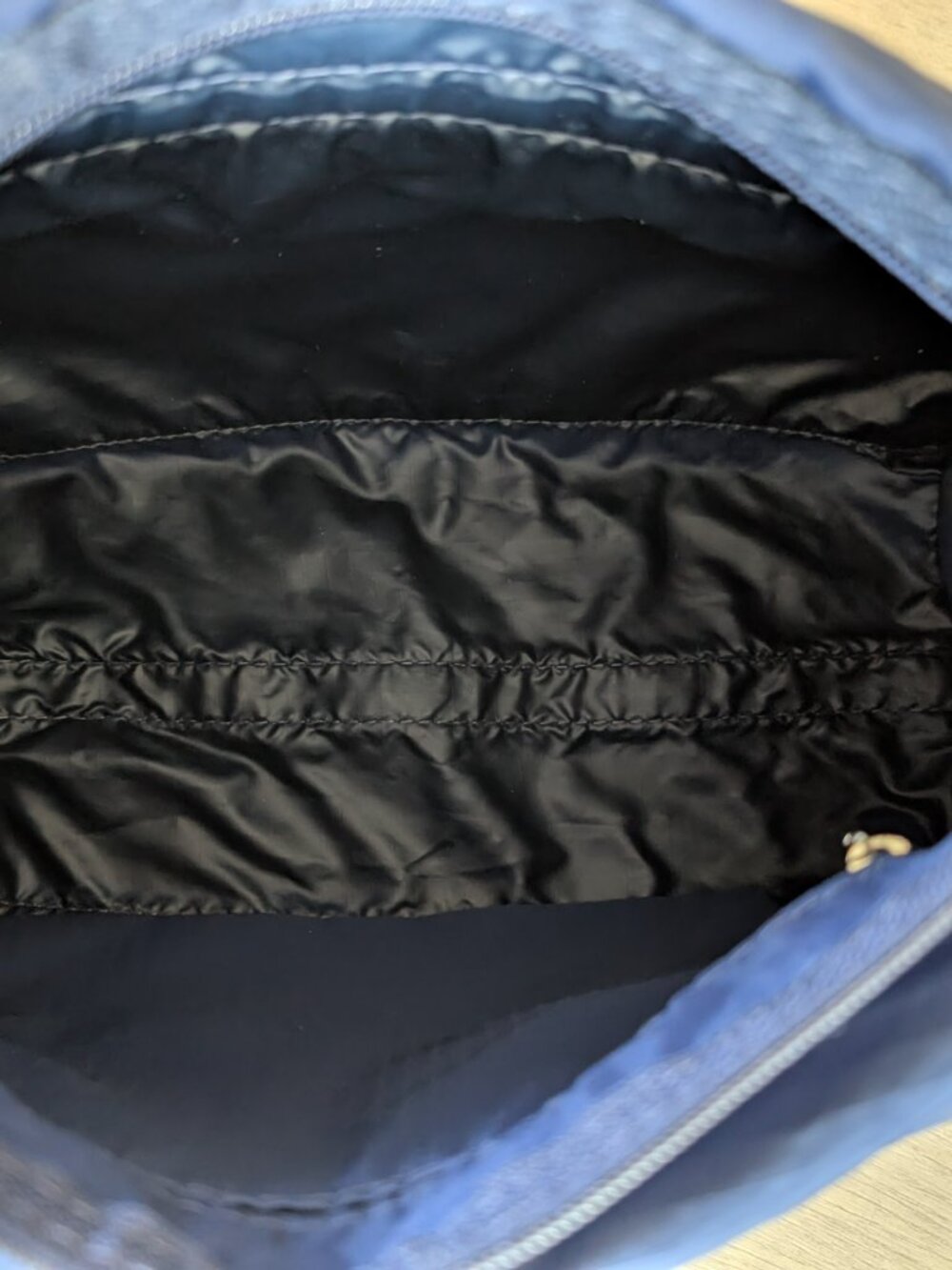 LeSportsac RARE VTG NWT 80s Deluxe Shoulder Satchel Navy 7513 Made in USA - Picture 10 of 16